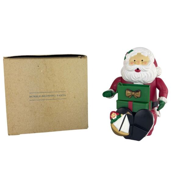 Vintage Avon Gift Collection Bubble Blowing Santa Animated Christmas Decor 1996 - Picture 3 of 11
